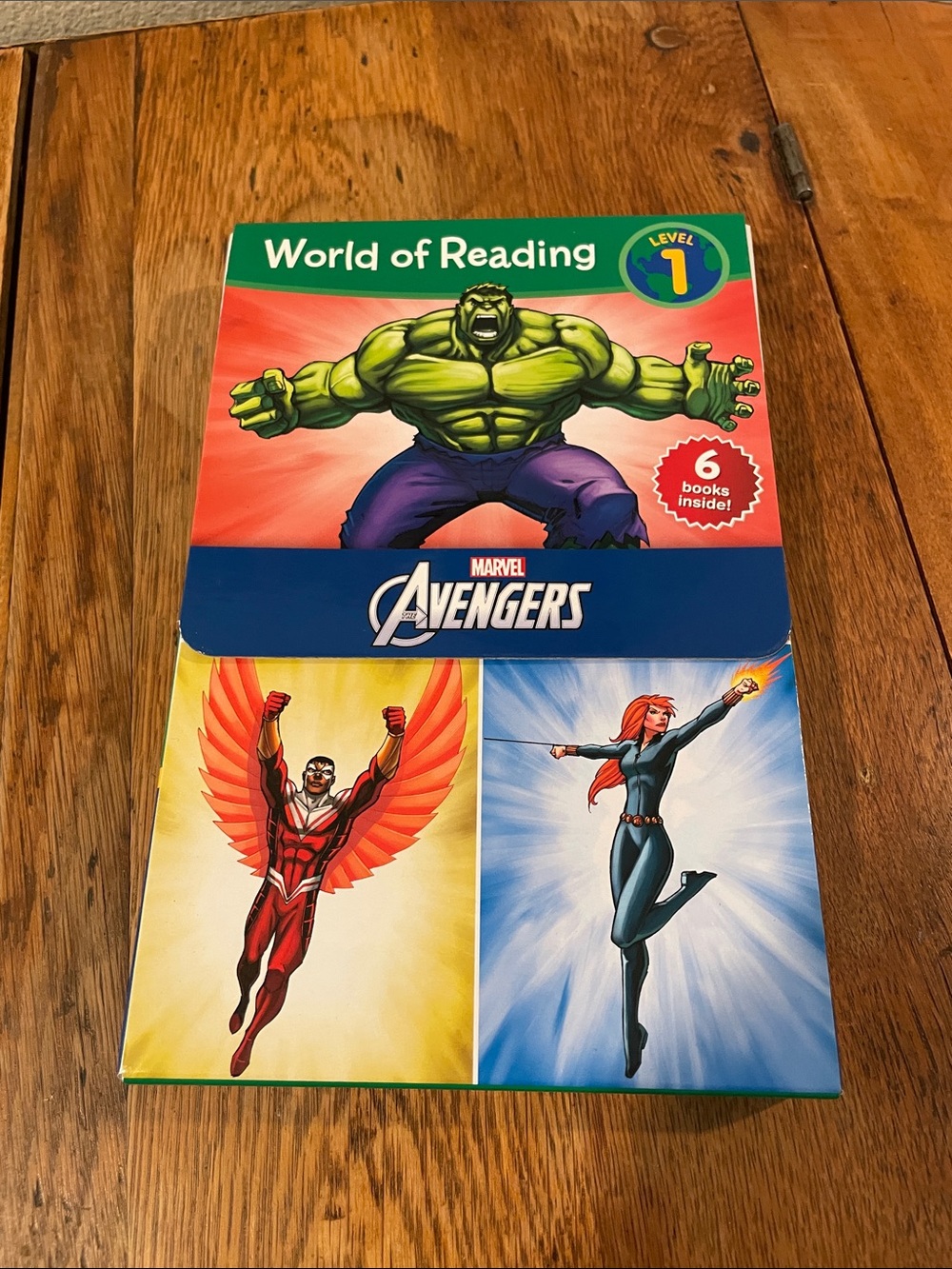 Marvel Avengers World of Reading Level 1 Boxed Set + Bonus Book — 7 Books